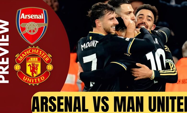 Arsenal vs Manchester United.. موعد وقنوات نقل مباراة آرسنال ضد مانشستر يونايتد اليوم بجودة عالية