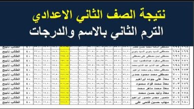 رسميًا.. رابط نتيجة الصف الثاني الإعدادي 2026 بالاسم ورقم الجلوس عبر بوابة التعليم الأساسي