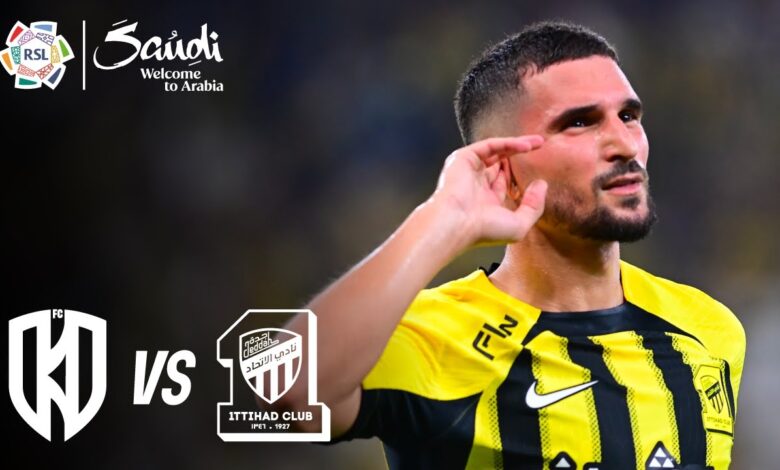 Al-Ittihad vs Al-Okhdood.. تابع الآن الاتحاد ضد الأخدود مباشر عبر القنوات الناقلة متابعة حية لمباراة دوري روشن السعودي