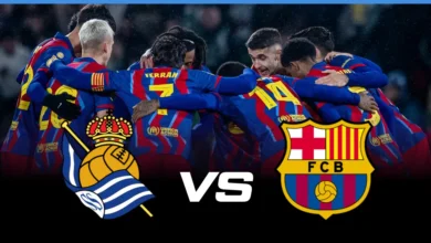 Barcelona VS Real Sociedad.. موعد مباراة برشلونة ضد ريال سوسيداد 2026 والقنوات الناقلة لمتابعة الدوري الإسباني
