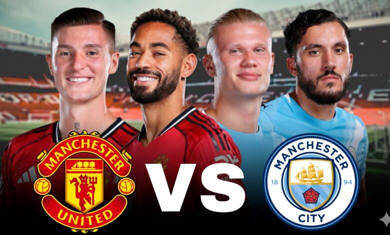 Man United vs Man City.. مواجهة قوية بين مانشستر يونايتد ومان سيتي بصوت المعلق حفيظ الدراجي في الدوري الإنجليزي