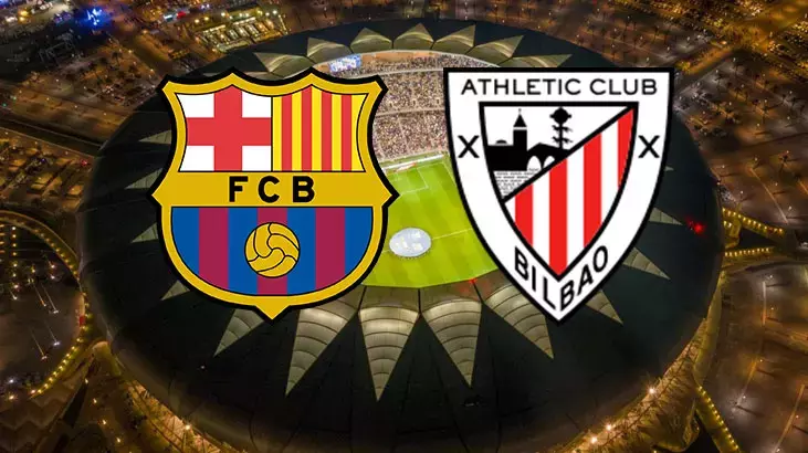 "barcelona vs athletic bilbao".. مباراة برشلونة ضد أتلتيك بلباو اليوم بجودة HD في نصف نهائي كأس السوبر الإسباني 2026 والقنوات الناقلة