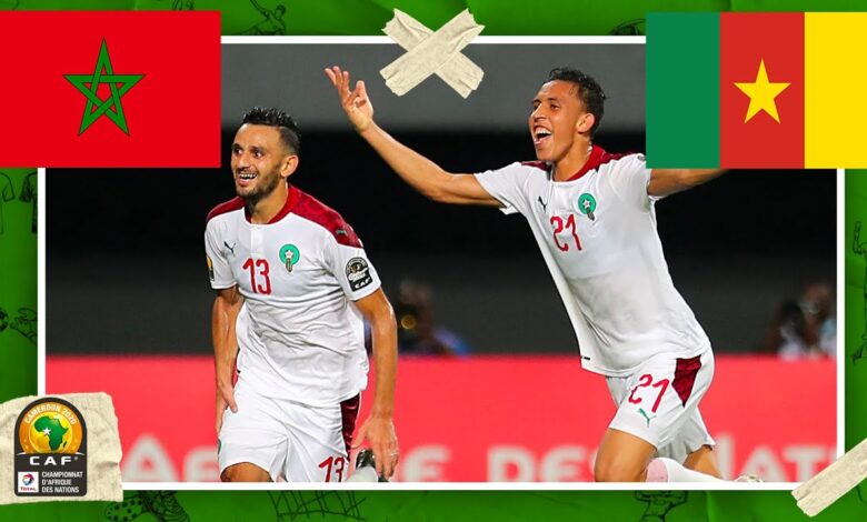 قمة نارية في ربع نهائي أمم إفريقيا: المغرب يواجه الكاميرون.. توقيت المباراة والمعلق والقناة الناقلة