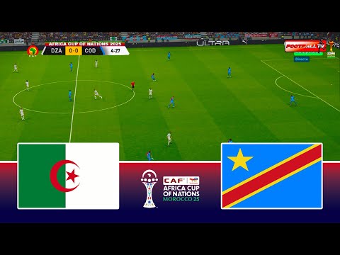موعد + قناة مفتوحة تنقل مباراة الجزائر والكونغو الديمقراطية في كأس أمم إفريقيا