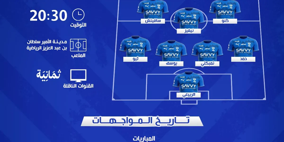 موعد مباراة الهلال ضد ضمك والقنوات الناقلة والتشكيل المتوقع للزعيم