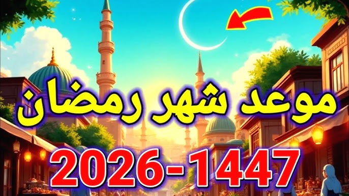 موعد شهر رمضان 2026 بالهجري والميلادي وأول أيام الصيام الفلكية