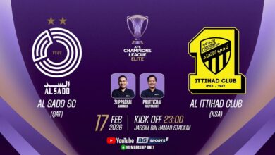 al sadd vs al-ittihad.. القنوات الناقلة والمعلق لمباراة السد ضد الاتحاد في دوري أبطال آسيا للنخبة 2026