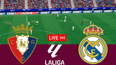 real madrid vs osasuna.. تعرف على القنوات والمعلق لمباراة ريال مدريد ضد أوساسونا الآن في الليغا 2026
