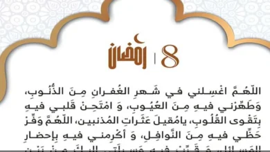 دعاء اليوم الثامن من رمضان 1447.. وأوقات السحور وأذان الفجر في جميع محافظات مصر