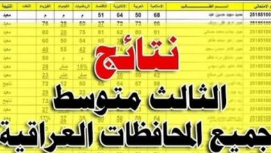 تحميل نتائج التمهيدي 2026 للصف الثالث متوسط في العراق بصيغة PDF عبر results.mlazemna.com بالرقم الامتحاني