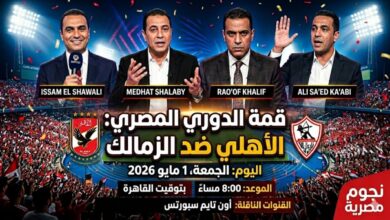 الدوري المصري يشتعل.. كل تفاصيل مباراة الأهلي والزمالك اليوم و4 معلقين للقمة