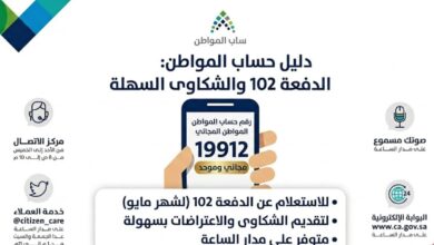 الخط الساخن لحساب المواطن 2026.. رقم مجاني للاستعلام عن الدفعة 102 وتقديم الشكاوى بسرعة وسهولة لجميع المستفيدين